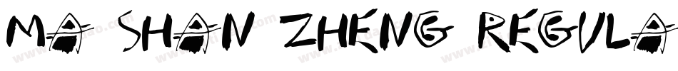 Ma Shan Zheng Regula字体转换
